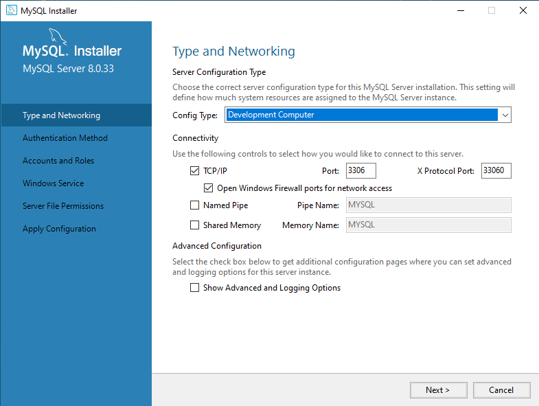 Installing MySQL