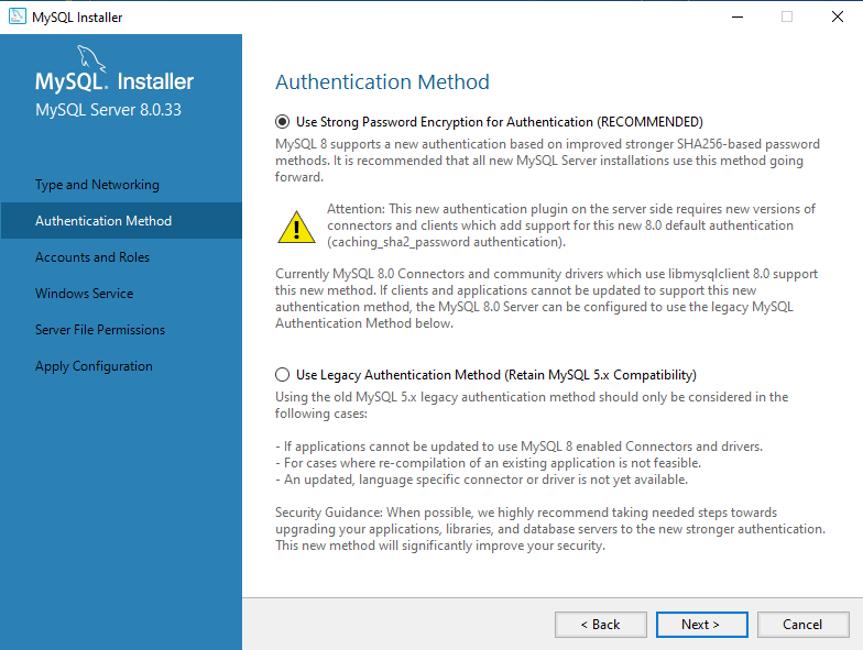 Installing MySQL
