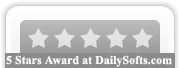 5 Stars Award at dailysofts.com !